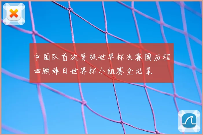 中国队首次晋级世界杯决赛圈历程回顾韩日世界杯小组赛全记录